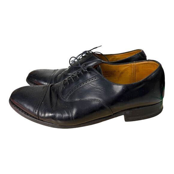 Grenson England Tom Black Leather Brogue Dress Shoes Men\'s Size 10.5 - READ main image 10